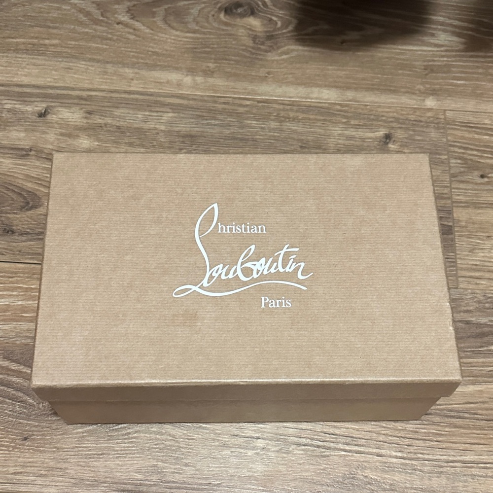 Christian Louboutin Tan Shoe Box with 2 dustbags